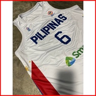 ▱ ◧ ☏ GILAS PILIPINAS 2022 | JORDAN CLARKSON #6 WHITE JERSEY | PBA GILAS JERSEY | FULL SUBLIMATION