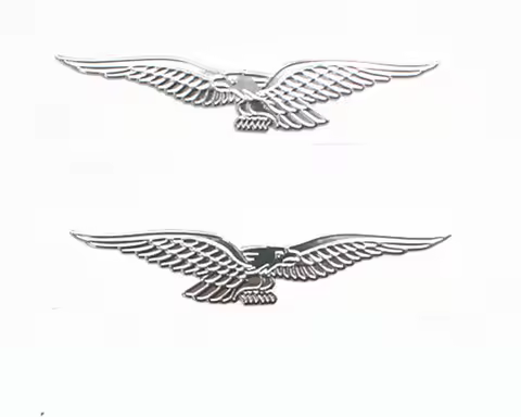 Silver 3D sticker Decals Waterproof motorcycle Eagle sticker for Moto Guzzi