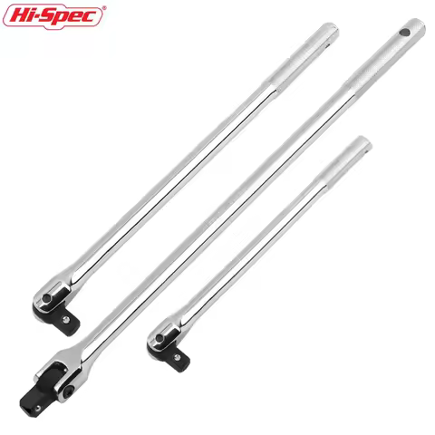 KUNLIYAOI 1/2" Socket Wrench Rotating Flex Head Extension Braker Bar Professional CRV Steel Drive fo