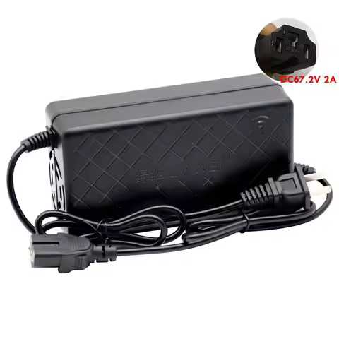 DC 67.2V 2A Lithium Battery Charger For 16S 60V 10AH 12AH 20AH Electric Car Balance Car Charge T Con