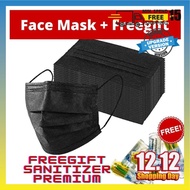 [READY STOCK] Mask 3 Layer 50Pcs Hijab Face Mask Adult Size with Ear Loop Mask Anti-dust Premium Col