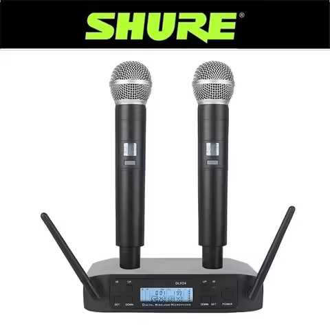Shure GLXD4 SM58 Wireless 2 Handheld Microphone UHF Dynamic Professional Party Stage Karaoke Microph