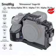 SmallRig "Rhinoceros" Cage Kit for Sony Alpha 7R V / A7 IV / A7S III w/Cable Clamp w Quick-Release P