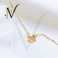 สร้อยคอทองแท้ PV ตะขอก้ามปู ตะขอเอ็ม ทองคำแท้ 9k Italy (375) ลายกุชชี มีใบรับประกันจากทางร้าน
