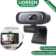UGREEN 2K Webcam for PC, Full HD 1080p60fps Web Camera, Auto Focus & Light Correction, Dual Mic for 