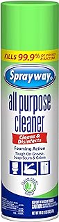 Sprayway SW5002R All Purpose Disinfectant Cleaner, Foaming Action, 19 Oz