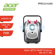 AOPEN QF23S PORTABLE LED PORTABLE SMART PROJECTOR | FHD |  YELLOW-ADC | MR.JXC11.00L MR.JXC11.00K