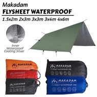 TENDA FLYSHEET CAMPING TENT CAMPERVAN WATERPROOF MAKADAMOriginal 1.5x2meter 2x3meter 3x3meter 3x4met