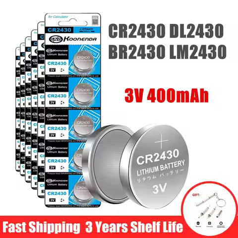 2-40PCS CR2430 3V Lithium Battery CR 2430 DL2430 BR2430 Button Coin Batteries for Key Fob Watch Alar