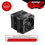 DeepCool AK620 G2 Digital NYX Dual Tower Heat Sink CPU Cooler with Digital Display (Black)