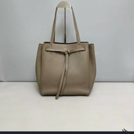 Celine big bag系列大象灰荔枝紋購物袋 肩背包