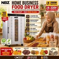 NBZ 20 Tier Food Dehydrator Machine Food Dryer Dehydrator Dehydrated Machine Mesin pengering makanan