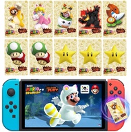 NFC Amiibo แมวมาริโอบัตร NFC Amiibo แมวพีช,10 Pcs การ์ดเกมสำหรับ Super Mario 3D World + Bowser 'S Fury