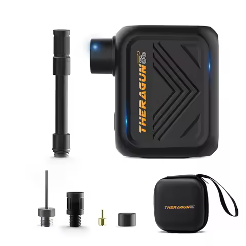 THERAGUN Mini Portable Electric Air Inflator Rechargeable Bicycle Pump,Type-C Bike Accessories for B