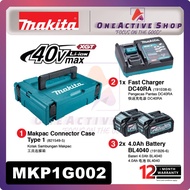 MAKITA BATTERY & CHARGER SET 40V 4.0AH 2B (191K02-4) - 1 YEAR WARRANTY (MAKITA 40V 4.0AH BATTERY / M
