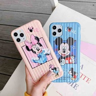 [ ] New Soft Casing Motif Minnie Mickey Frosted Trunk Case For Oppo F11 A3s A5 A9 2020 F9 F1s Vivo V5 V9 Y12 Y17 Y19