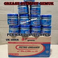 Grease Multi Purpose Gemuk Stempet Petroasia PerDus Isi 24 Pcs Warna Biru 100gr Pelumas Serbaguna