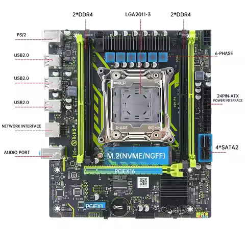X99 Motherboard DDR4 SOYO X99 Gaming Motherboard USB3.0 M.2 Nvme Sata 3 Dual Channel DDR4 Memory PCI