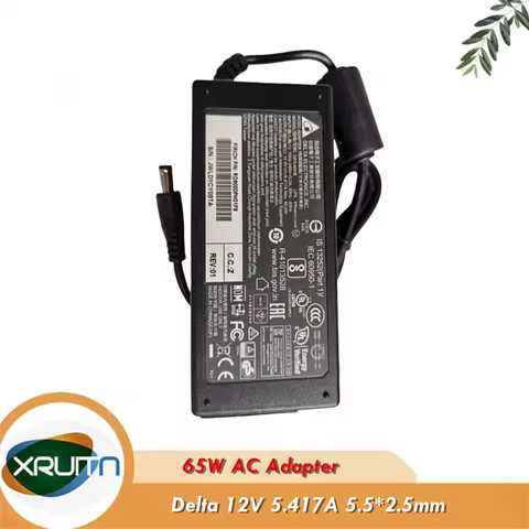 Delta DPS-65VB 12V 5.417A AC Adapter 65W LPS QNAP Power Supply Charger For ASUSTOR AS3202T AS4002T T