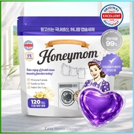 HoneyMom Capsule Laundry Detergent 120PCS Lavender Scent Korean Laundry Detergent
