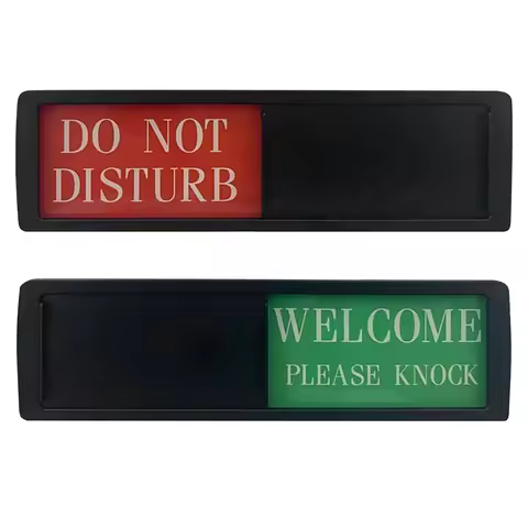 Sign Do Not Disturb Door Privacy Office Indicator Please knock Slider Welcome Signs Conference Occup