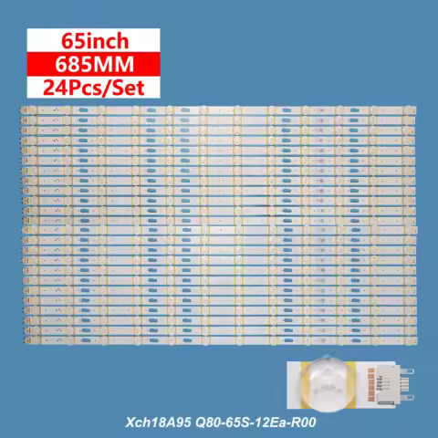 24pcs LED Strip Q80 65S For Samsung QN65Q70RAF QE65Q70RAT QN65Q80RAF V9Q7-650SM0-R0 BN96-48090A Q80-
