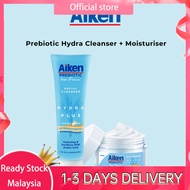 AIKEN Prebiotic Hydra Cleanser+ Moisturiser Set | Sensitive | Non-soap | pH-balanced | Gel Texture| 