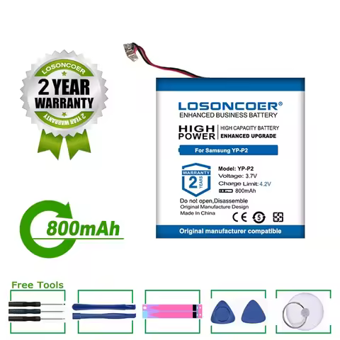800mAh For Samsung YP-P2 YP-P2H YP-Q1 YP-Q2 YP-U2 YP-U6 YP-K3 YP-Z5 YP-Q3 Player YP P2 Q1 Q2 U2 U6 K