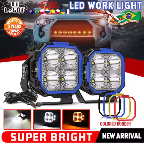 CO LIGHT 3inch LED Light Bar 3" Side Shooter LED Light Pods 2- Row Work Lights Spot Flood Beam Drivi