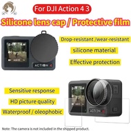 For DJI Action 4 Lens Cover HD Tempered Glass DJI Action 4 3 Camera protective accessories