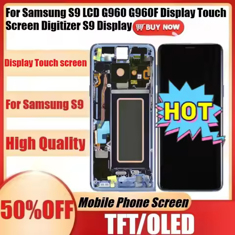 New TFT/OLED Display Touch Screen for Samsung S9 LCD G960 G960F Display Touch Screen Digitizer S9 Di