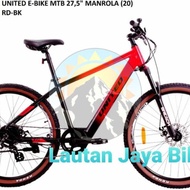 Promo Sepeda Mtb Listrik Ebike 27.5 United Manrola E Bike Syantistore