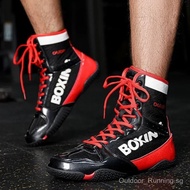 Luxury Brand Boxing Shoes for Couples Non-Slip Gym Shoes Man Lace Up Boy Zapatillas Powerlifting Men