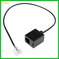 Won Universal RJ45 To RJ11 Cable Adapter Convert Networking Connection To Telephone RJ11 Female to R