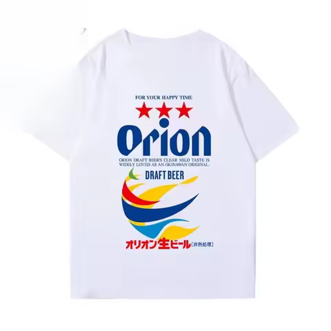 Orion Okinawa Beer 2026 Men's Women Pure Cotton Summer T-Shirt Comfortable High-Quality Ins By Y2K A