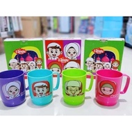 1set 4pc family mug / family glass / family mug