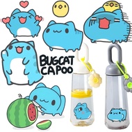BUGCAT CAPOO cartoon UV transfer crystal stickers DIY luggage, helmet, water cup and other decorativ