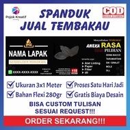 Spanduk Sepanduk Banner Bener Baner Benner Backdrop Usaha Jual Jualan Toko Kelontong Tobacco Tembaka