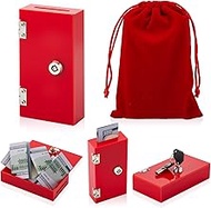 CroBlissful Acrylic Box for Gambler, Winners Bank Portable Safe Casino Money Pocket Sized Cash Box w