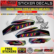 RUSI TMX 125 MOTORCYCLE DECALS
