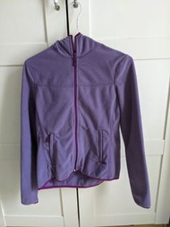 Weather Guide 戶外保暖抓毛絨外套 Fleece Jacket 連帽 XS 紫色 行山/露營必備