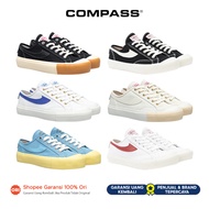 Sepatu Compass Gazelle Low Black White/Black Gum/White Blue/White Red/Cream