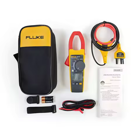 Fluke 376 FC True-RMS AC/DC Clamp Meter With iFlex Flexible Probe Wireless Bluetooth Digital Current