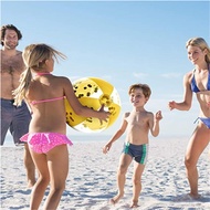 BIANNUAL74EX2ลูกบอลสำหรับชายหาดขนาด16นิ้วลูกบอลชายหาดลูกบอลสระว่ายน้ำแวววาวพองลมได้สำหรับฤดูร้อน