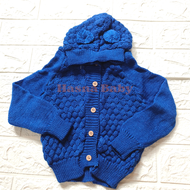 Jaket Sweater Rajut Bayi SNI hoodie bayi model pop corn 0 8 bulan Baby Gift Set -Juragan Lebak