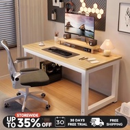 Computer Table Wooden Study Office Table Desk White Gaming Table UPSEN Dining Table 80-140CM Length