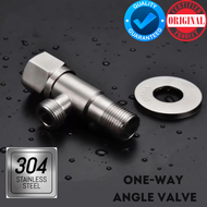 1 Way Angle Valve Connector Faucet 304 Stainless Steel Heavy Duty Fixture Plumbing for Basin Sink Kitchen Shower Bidet Float Water Tank Gate Automatic Dual Control Two Way Valve 90 Degree Switch Kit 1/2"x1/2", Universal Multifunctional Valve On/Off Gripo.