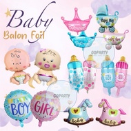 FOIL BALLOONS BABY GIRL BOY GIRL BOY MILK BOTTLE STROLLER CROWN BABY HORSE DECORATION