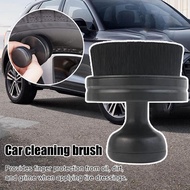Auto Detail Brush Portable Car Tire Brush with Seal Cover High Density Soft Detailing Brush for Tire Shine Polish Wax