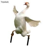 TREA Multipurpose Geese Shape Acrylic Geese Garden Ornaments Geese Stake Figures for Outdoor Lawn an